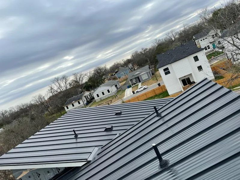 Standing seam metal roof panels with vents for Skylight Repair in Beardstown
